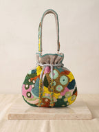 Handcrafted Women's Multicolor Potli