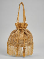Women's Gold Velvet Potli