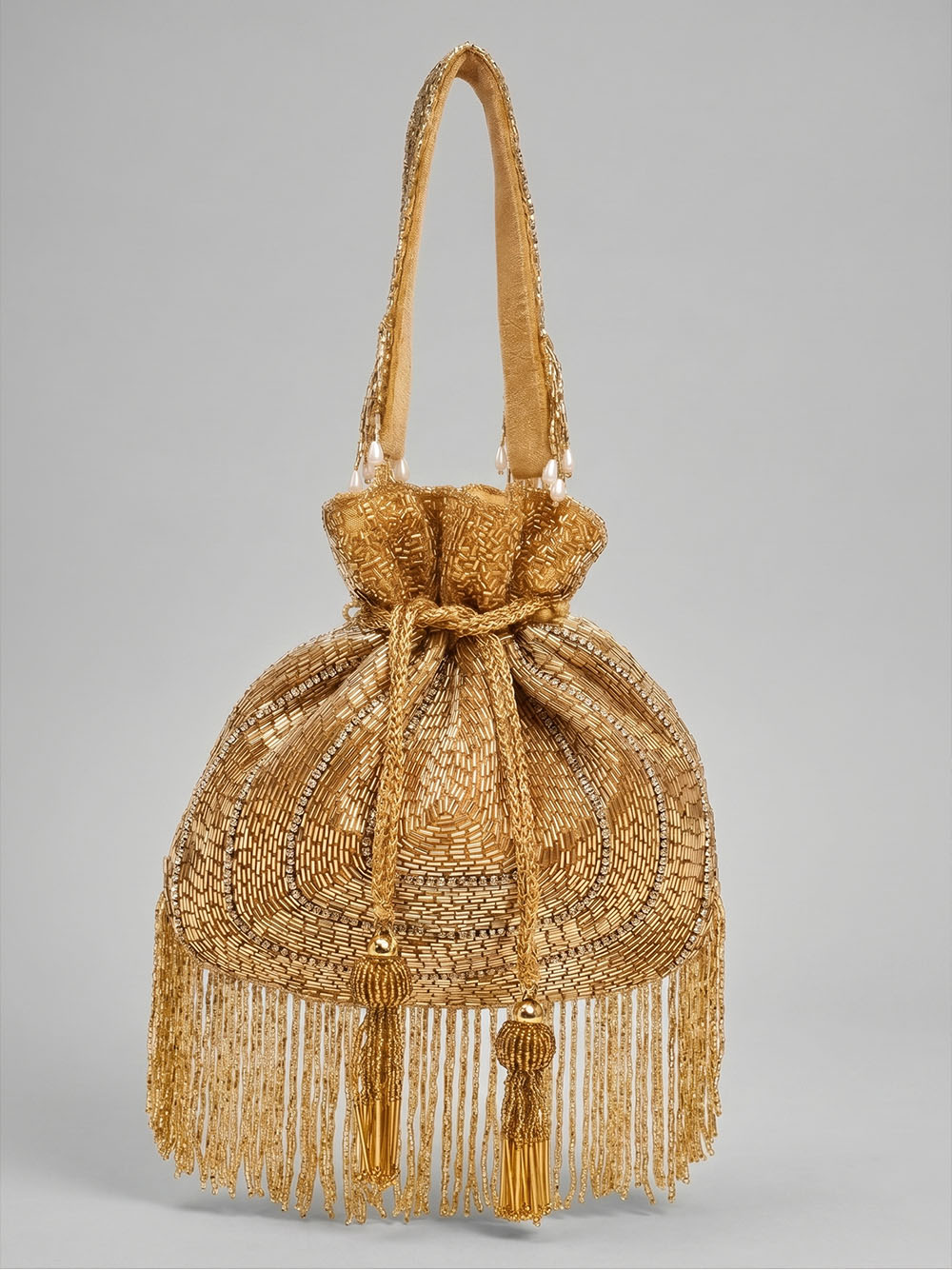 Women's Gold Velvet Potli