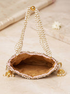 Handcrafted Women's Golden Potli