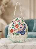 Women's White Potli Bag