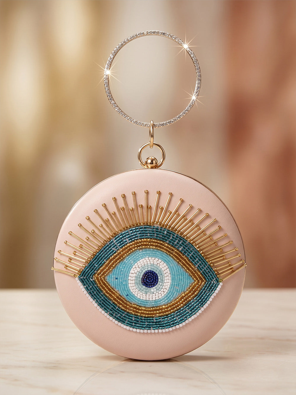 Handcrafted Casual Pink Clutch