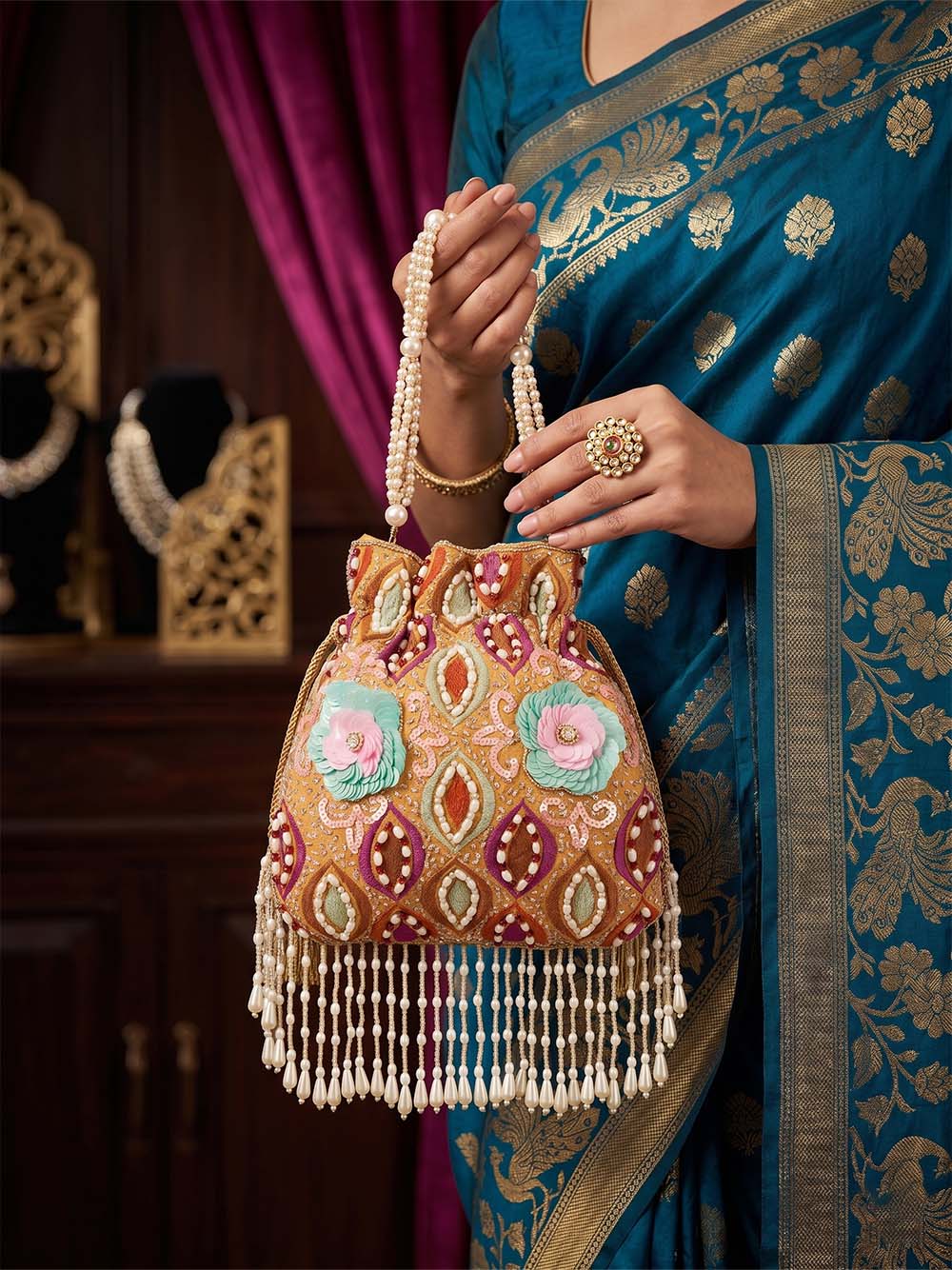 Women's Golden Potli