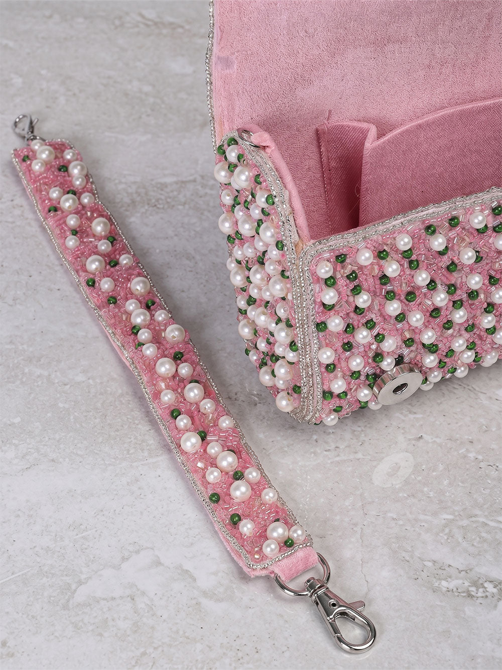 Pink-Peach & Green Pearl