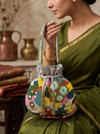 Handcrafted Women's Multicolor Potli