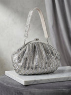 Silver Women Shoulder Bag
