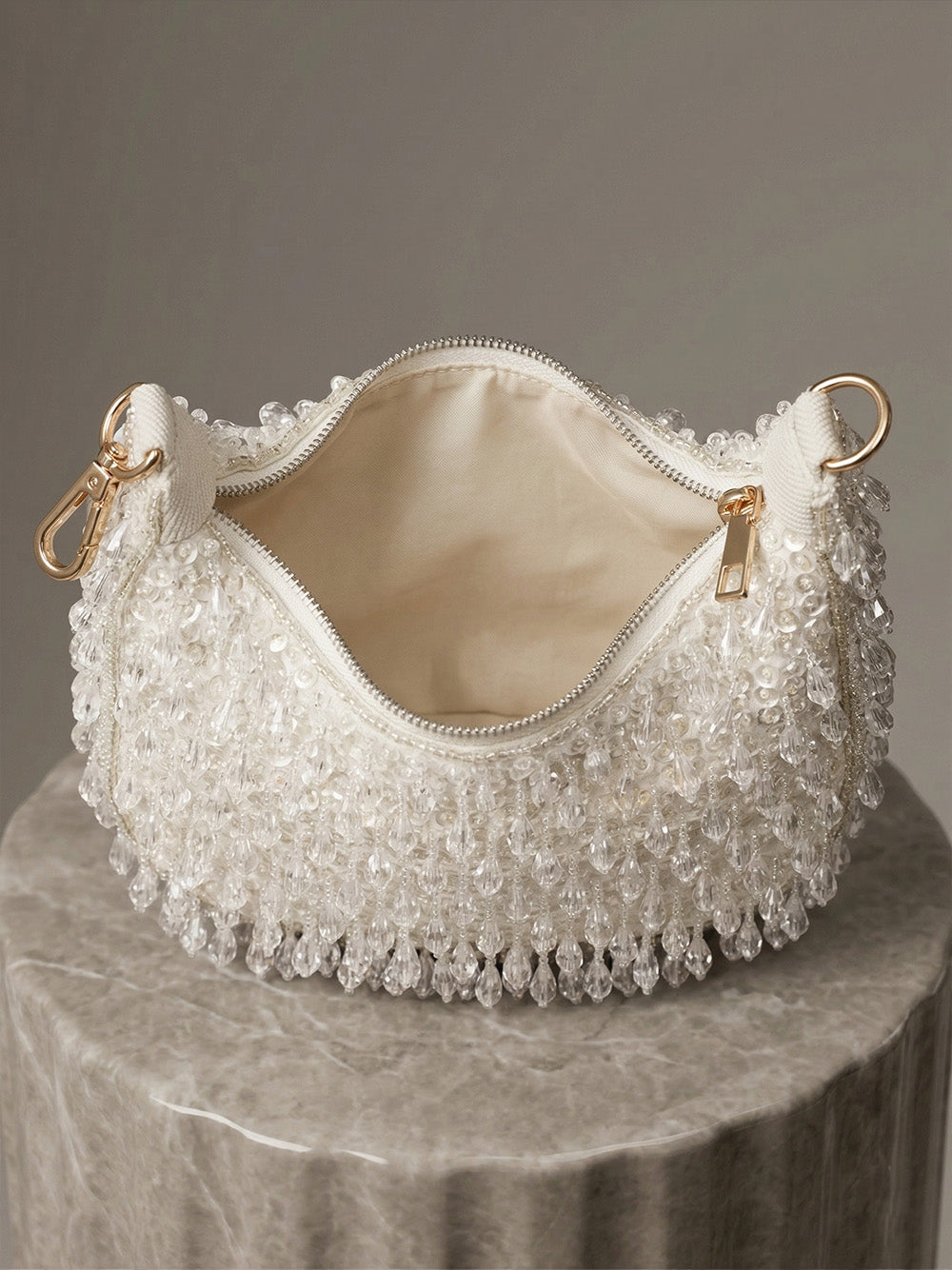 Women White Potli