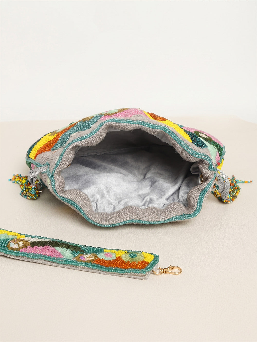 Handcrafted Women's Multicolor Potli