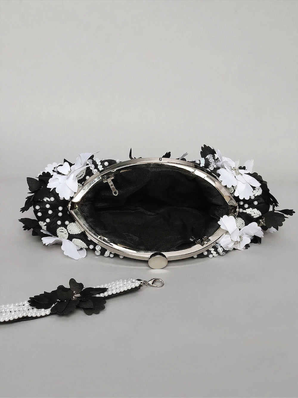 Women Black and White Potli