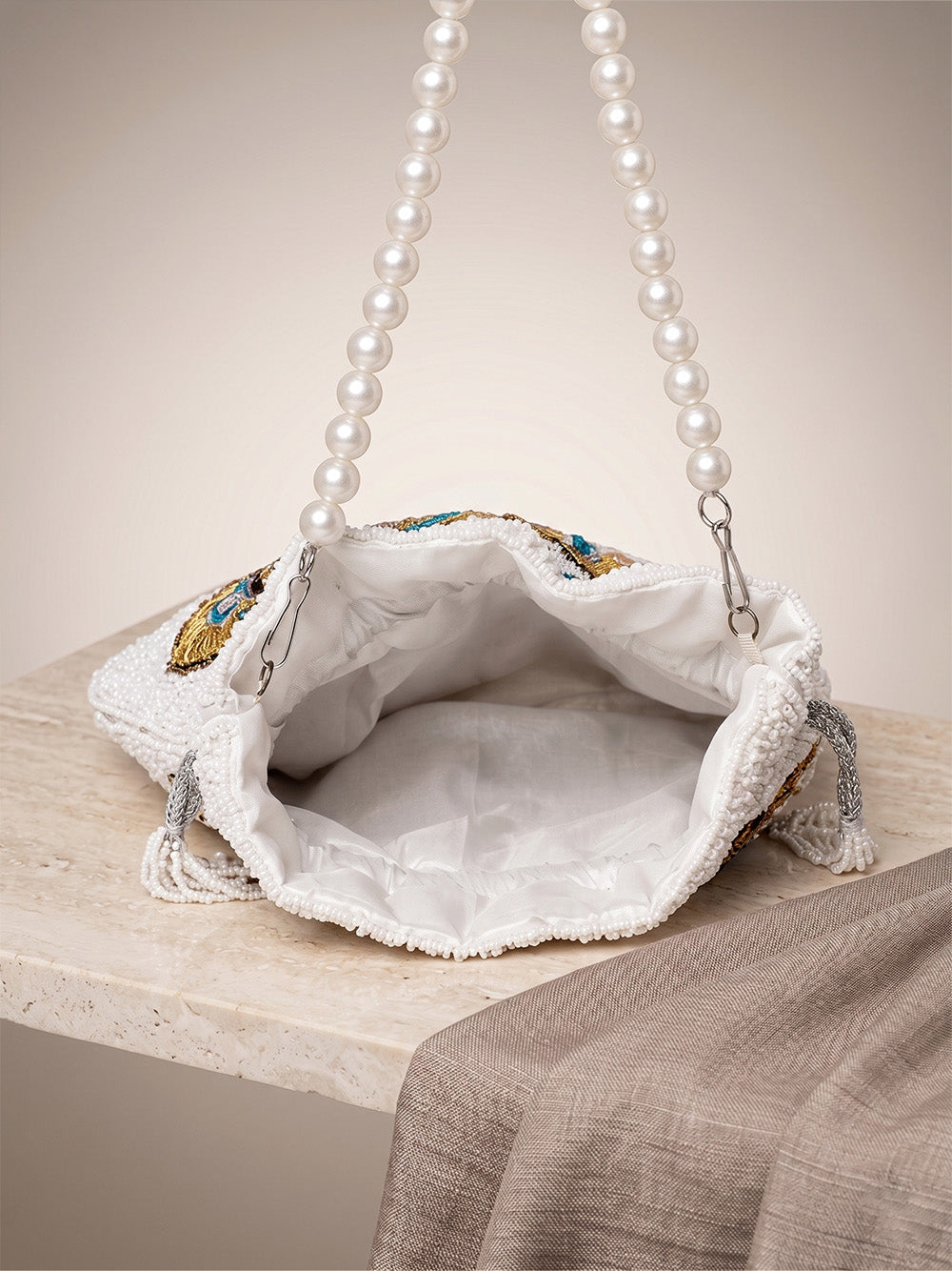 Moonlit Silver Potli